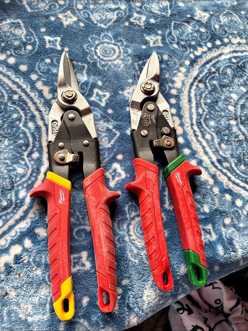Milwaukee Aviation Snips 2-Piece Set Red & Silver